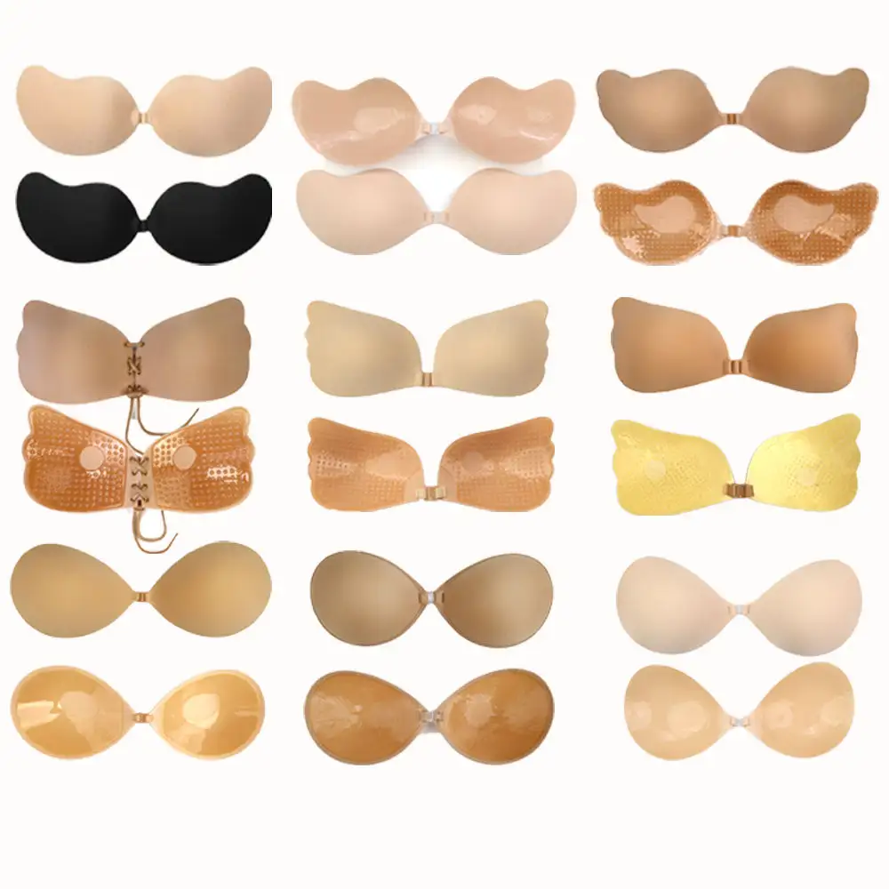 Offre Spéciale Anti affaissement auto-adhésif dos nu lifting des seins sans bretelles collant Silicone soutiens-gorge invisibles pour robe de soirée de mariage