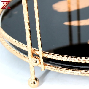 ขายส่ง2ชั้นขน<span class=keywords><strong>วาด</strong></span>ภาพรอบทองโลหะยืน<span class=keywords><strong>เค้ก</strong></span>ที่มีการจัดการสำหรับตกแต่งงานแต่งงาน - Product Image 6