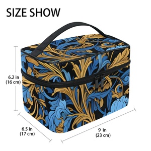 Hot Sale <b>Makeup</b> Case Fashion Cosmetics Organizer Storage <b>Box</b> for Women Make up Bag Customs logo for Sale - Product Image 5