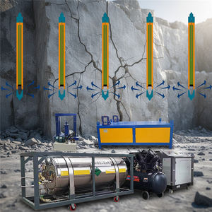 Prix départ usine : Équipement de dynamitage de carrière pour <span class=keywords><strong>la</strong></span> fendage de roches au dioxyde de carbone, avec moteur et pompe, pour <span class=keywords><strong>la</strong></span> fendage de pierres sans bruit - Product Image 2