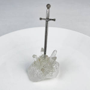 Caratteristiche uniche prodotti spirituali guarigione cristallo Fengshui spada nella pietra per la decorazione - Product Image 4