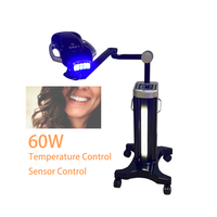 Lampe laser zoom de couleur noire, appareil professionnel de luxe pour le blanchiment des dents, lumière led, pour salon, livraison gratuite, 60w, en stock
