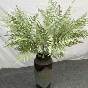 Feuilles artificielles d'Alpinia Odorata Queyiyi, blanches et vertes, 30cm-100cm, pour décoration de mariage, plantes murales pour salon et maison - Product Image 1