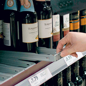 Winding up <b>Frame</b> Manual Fronting Wine Bottle Facer Smart Puller Retail Shelf Divider for Grocery Supermarket Display Rack - Product Image 4