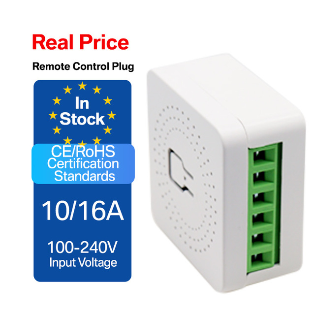 16A Mini Wifi Smart Switch for Smart Life 2-way Control Relay Timer Wireless