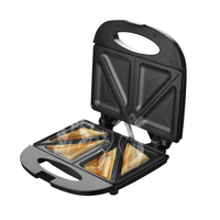 Presse à sandwich automatique multifonction à 2 tranches Machine à pain chaude Mini grille-pain électrique pour petit-déjeuner Grille-pain Machine à sandwich