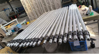 Kit de tringles et rideaux réglables en alliage d'aluminium télescopique pour la décoration de toile de fond de mariage