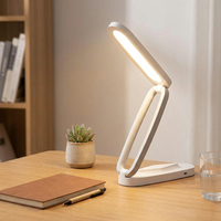 Lampe de lecture LED pliable et rechargeable en gros, intensité réglable en continu, protection oculaire, idéale pour bureau d'étudiant et chambre à coucher