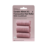 Bigoudi en céramique 45 mm x 3 conducteurs de chaleur pour coiffage à chaud avec régulation de température