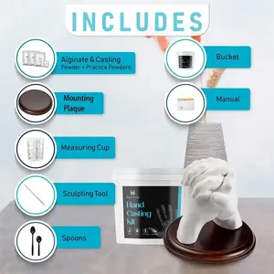 Kit de moulage <span class=keywords><strong>à</strong></span> la main poudre d'<span class=keywords><strong>empreinte</strong></span> d'alginate Kit de moulage <span class=keywords><strong>à</strong></span> la main 3d Kit de moulage <span class=keywords><strong>à</strong></span> la main accessoires en argile - Product Image 2
