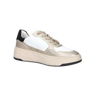 Sneakers da Ragazza 4Us Paciotti Bianche e Oro con Suola Chunky e Plateau - Product Image 4