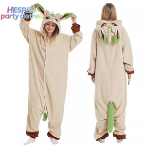 HESPER Combinaison-pyjama en flanelle à motif animalier de dessin animé pour couples, Triceratops, Tianma, Licorne, Ciel étoilé, Noël transfrontalier - Product Image 1