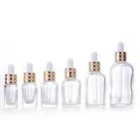 Flacon compte-gouttes en verre ambré de 10 ml pour huiles essentielles avec bouchon à col en aluminium, vide et rechargeable, pour emballage cosmétique et soins de la peau