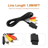 Câble audio AV 1,8 m, composite 3 RCA en cuivre pour console Sony PS2/PS3/PS1, adaptateur convertisseur de câble pour accessoires PS1 2 3