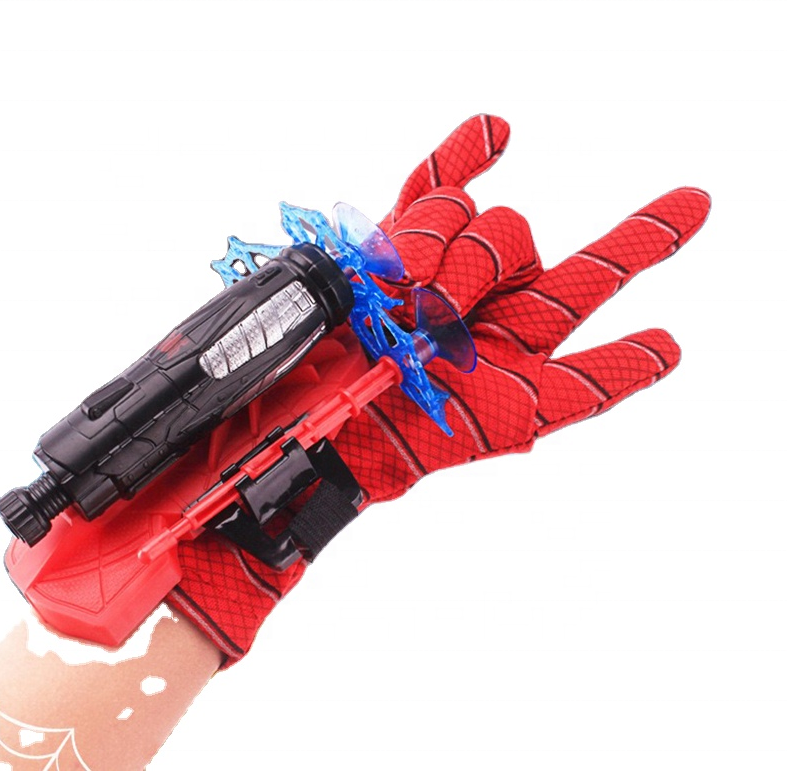 Детские наручные часы Человека-паука, браслет для косплея, пусковая установка Super Hero, веб-шутер, мягкий пистолет, игрушка с варежкой, оптовая продажа