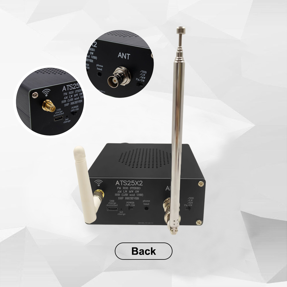 ATS-25X2 FM RDS APPネットワークWIFI設定スペクトルスキャンDSP受信機