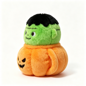 Peluche personnalisée de citrouille Frankenstein, peluche monstre d'Halloween, peluche Jack-o'-lantern Frankenstein, peluche monstre mignonne - Product Image 5