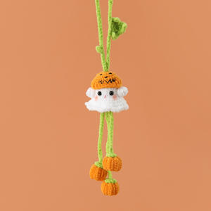 Springlit nouvelle célébrité mignon petit fantôme Animal mousqueton suspendu citrouille série écologique à la main créatif Crochet Textile - Product Image 3