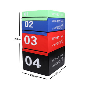 Allenamento in palestra con Logo personalizzato per esercizi in schiuma pesante utilizzare 4-1 scatole pliometriche morbide ad alta densità per il Fitness - Product Image 6