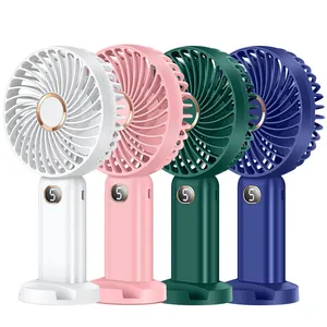 Outdoor Cooling Fan Anti-Pinch Hand Design Mechanical Control for Cars RVs Garages Table Fans with Five Wind Speed Multicolor