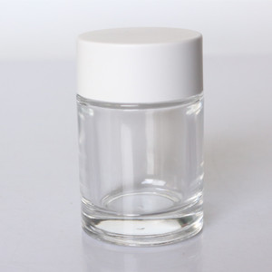 <span class=keywords><strong>20g</strong></span> 30g 50g Longo Tipo Rosto Skincare Cosméticos Loção Container Fundo Grosso Vazio Limpar Cosméticos Frascos de Vidro Creme com Tampa Branca - Product Image 2