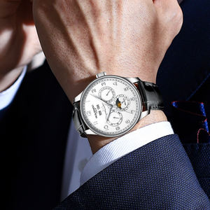 Reloj de Lujo Automático con Correa de Cuero para Hombre, ODM OEM, Montre Homme, Orologio Uomo, Cristal de Zafiro, Relojes Mecánicos - Product Image 4