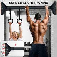ProCircle Adjustable Pull up Bar untuk Pintu Tanpa Instalasi Sekrup, Bar Chin up Heavy Duty dengan Waterpass untuk Home Gym
