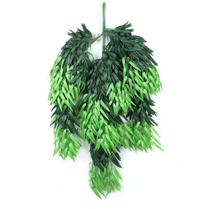 Feuilles de saule artificielles suspendues, décoration florale en soie pour intérieur et extérieur, style branche, plante verte pour plafond et mur - Product Image 2