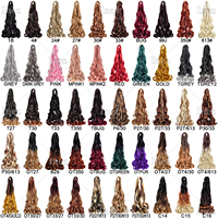 Super Promotion 150g 24 Pouces Cheveux à Boucles Françaises pour Tresses au Crochet Spirales Frisées Cheveux Synthétiques Tressage Africain Mèches