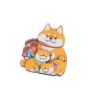 Japan City Artisanat en bois tridimensionnel Aimant écologique Chute de colle Déco pour réfrigérateur Mémorial touristique Vente en gros - Product Image 5