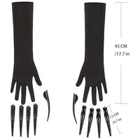 Gants à griffes de chat pour Halloween, style vampire, sorcière, démon, accessoires de costume de cosplay pour hommes et enfants LP842