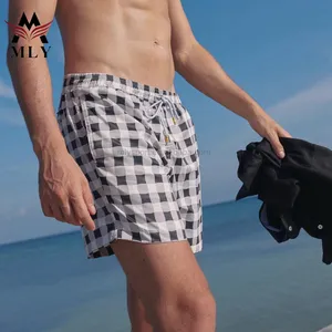 Short de planche pour hommes, vêtement de plage, imprimé personnalisé, mode OEM, vente en gros