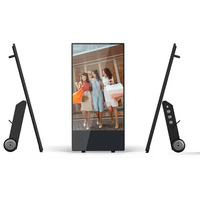 Pantalla Publicitaria Digital LCD Portátil para Interiores y Exteriores, Cartel Animado, Pantalla Comercial para Ascensores, FHD
