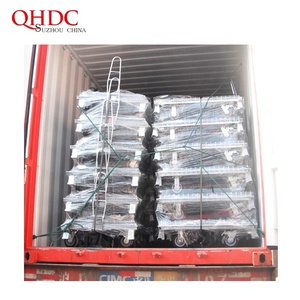 Galvanized Metal <strong>Roll</strong> Cage Lockable Storage Cage <strong>Trolley</strong> with Wheels - Product Image 6