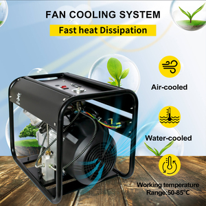 Tuxing <span class=keywords><strong>c</strong></span>ông suất cao xi lanh đôi tự động dừng 2.2kw/3HP tản nhiệt nhanh 300bar 4500psi paintball trò chơi PCP Máy nén khí - Product Image 5