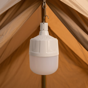 Lampe LED solaire rechargeable avec télécommande DC5V-6V 120W ∅12cm USB/charge solaire Matériel PP 2x1200mAh avec panneau solaire 3W - Product Image 3