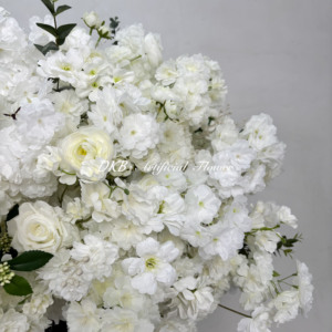 Flores grandes y plantas para eventos de boda Centros de mesa Artificial 80 cm Bola de flores Suministros de decoración de boda - Product Image 5