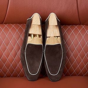 Mocassins carrés faits à la main pour hommes, à lacets, décontractés et habillés, antidérapants, respirants, légers, en cuir Valentina - Product Image 6