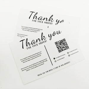 Muestra Gratuita, Tarjetas de Agradecimiento por Compra con Logotipo Personalizado, Tarjetas de Agradecimiento por Compra al por Mayor de Lujo, Personalizadas, Ecológicas - Product Image 1