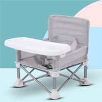 Chaise de voyage pour bébé Prodigy CF01, table à manger réglable, siège rehausseur léger et compact, en plastique, moderne, pour salon, école