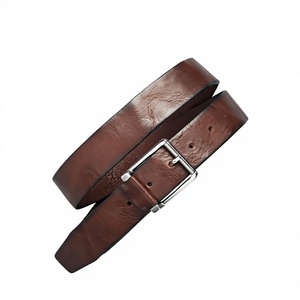 Ceinture formelle vintage pour homme, 100% cuir de vache véritable, boucle à ardillon en acier, écologique, faite à la main, résistante à l'eau, largeur 2 pouces - Product Image 4