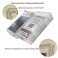 Boîtier en acrylique transparent scellé par ultrasons pour cartes gradées, protection de qualité collectionneur, assemblage facile, présentoir sportif