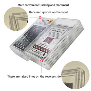 Boîtier de protection en acrylique transparent scellé par ultrasons pour cartes gradées, qualité collectionneur, pour cartes de sport à collectionner et présentation stylée - Product Image 2