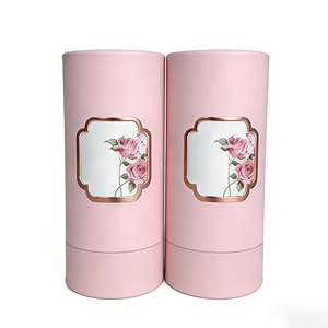 Custom Design Recyclable Paper Tube Packaging for Perfume Skincare Cosmetic Candle Essential Oil Round Box Cylinder <b>Container</b> - Product Image 5
