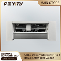 Machine de découpe et de pliage à double tête HY avec moteur pas à pas, caméra CCD H370D, chargeur automatique 150 feuilles, largeur de coupe 340 mm pour boîtes et étiquettes