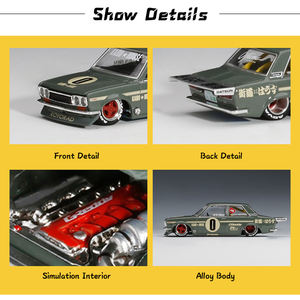 نموذج سيارة MINIGT بمقياس 1/64، نموذج سيارة داتسون <span class=keywords><strong>510</strong></span> برو من السبائك المصبوبة - Product Image 2