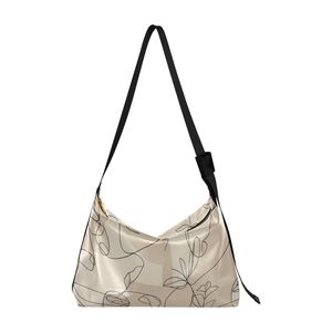 Floral Print Satin Shoulder <b>Bag</b> Slouchy Hobo Purse Adjustable Strap Women Casual Daily <b>Bag</b> - Product Image 1