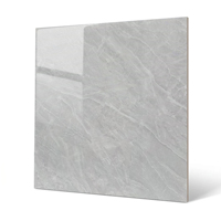 Carrelage en porcelaine émaillée gris marbré 60x60cm, poli, pour sol intérieur, cuisine, salon, usine de carrelage de Foshan, durable