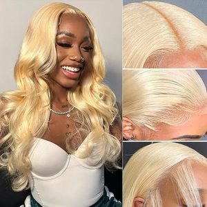 Peluca de Cabello Humano con Frente de Encaje HD 13x6, Ondas Profundas Rubias 613, 150% de Densidad, Pre-Desplumada, Ondas de Agua 360, Pelucas de Cabello Humano para Mujer - Product Image 3