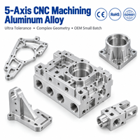 Composants d'usinage en alliage ultra-tolérant, pièces de rechange métalliques complexes usinées sur commande par CNC 5 axes simultanés pour l'automatisation